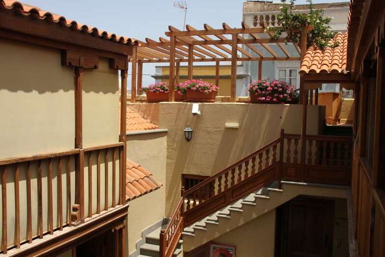 Patio interior de la Casa-Museo León y Castillo (Foto TA)